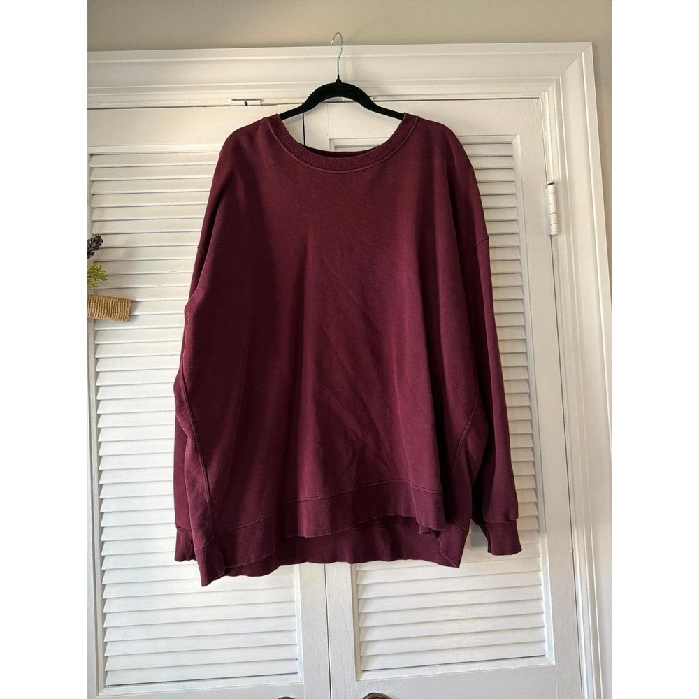 Lululemon Perfectly Oversized Crew Smoky Red women's 14